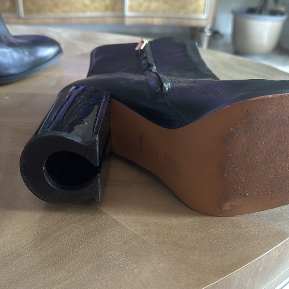 Coach black bootie C Heel - Picture 2 of 2